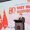 Ông Lý Gia Siêu phát biểu chúc mừng Quốc khánh Việt Nam. (Ảnh: Xuân Vịnh/TTXVN)