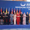 Các Bộ trưởng kinh tế của ASEAN dự Hội nghị Bộ trưởng Kinh tế ASEAN lần thứ 32 (AEM) tại khách sạn Shangri-La The Fort ở thành phố Taguig vào ngày 13/3. (Ảnh: PNA)