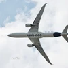 Máy bay Airbus A350-1000 tại Triển lãm hàng không Paris, Pháp ngày 17/6/2025. (Ảnh: THX/TTXVN)