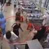 Hình ảnh nam thanh niên hành hung nhân viên y tế của Bệnh viện Đa khoa tỉnh Nam Định (Ảnh cắt từ video)