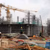 Dự án Trung tâm hội nghị APEC và các công trình chức năng đang đẩy nhanh tiến độ thi công. (Ảnh: Lê Huy Hải/TTXVN)