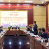 Thường trực Ban Chỉ đạo Dự án đường Vành đai 4- Vùng Thủ đô Hà Nội tỉnh Bắc Ninh tổ chức hội nghị đôn đốc tiến độ triển khai Dự án đường Vành đai 4, đoạn qua địa phận tỉnh Bắc Ninh. (Ảnh: bacninhtv)