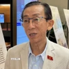 Đại biểu Trần Hoàng Ngân (Thành phố Hồ Chí Minh) trả lời phóng viên TTXVN. (Ảnh: Hải Ngọc/TTXVN)
