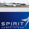 Một chiếc Boeing 737 MAX-10 hạ cánh trên logo Spirit AeroSystems trong màn trình diễn bay tại Triển lãm Hàng không Quốc tế Paris lần thứ 54 tại Sân bay Le Bourget gần Paris, Pháp năm 2023. (Nguồn: Reuters)