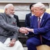 Tổng thống Mỹ Donald Trump và Thủ tướng Ấn Độ Narendra Modi tại cuộc gặp ở Nhà Trắng, Washington, DC, ngày 13/2/2025. (Ảnh: ANI/TTXVN)
