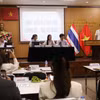 Đại sứ Phạm Việt Hùng phát biểu chỉ đạo tại đại hội. (Ảnh: Đỗ Sinh/TTXVN)