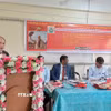 Đại sứ Việt Nam tại Bangladesh Nguyễn Mạnh Cường phát biểu tại cuộc tọa đàm. (Ảnh do Đại sứ quán cung cấp)