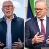 Thủ tướng Anthony Albanese (phải) và lãnh đạo liên đảng đối lập Peter Dutton. (Ảnh: The Australian)
