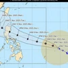 Cơn bão Fung-Wong có khả năng đổ bộ Philippines vào tối 9/11. (Nguồn: PAGASA)