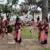 Các câu lạc bộ, đội cồng chiêng buôn làng tham gia lễ hội văn hóa các dân tộc thiểu số tại tỉnh Gia Lai. (Ảnh: Hồng Điệp/TTXVN)