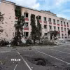 Cảnh đổ nát trong xung đột giữa Nga và Ukraine tại thị trấn Sudzha, vùng Kursk ngày 16/8/2024. (Ảnh: Reuters/TTXVN)