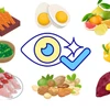 Các thực phẩm giúp tăng cường thị lực. (Ảnh: Vietnam+)