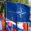 Hình ảnh cờ NATO và cờ của các nước thành viên NATO trong Hội nghị thượng đỉnh NATO tháng 6/2025 tại The Hague, Hà Lan. (Nguồn: Getty Images)