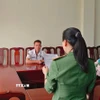 Làm việc với Phòng An ninh mạng và phòng, chống tội phạm sử dụng công nghệ cao, đối tượng L.Q.Đ đã thừa nhận những thông tin mà mình cung cấp trên mạng xã hội là hoàn toàn sai sự thật. (Ảnh: TTXVN phát)