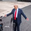 Tổng thống Mỹ Donald Trump phát biểu với báo giới tại Nhà Trắng, Washington, D.C. (Ảnh: THX/TTXVN)