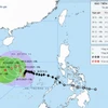 Hình ảnh đường đi của bão số 15 lúc 10h ngày 28/11. (Ảnh: Trung tâm dự báo khí tượng thủy văn Quốc gia)