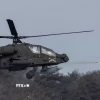 Trực thăng tấn công AH-64E của Mỹ cũng tham gia cuộc tập trận. (Ảnh: Yonhap/TTXVN)