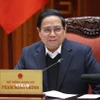 Thủ tướng Phạm Minh Chính chủ trì Phiên họp thứ 11 Ban Chỉ đạo tinh gọn bộ máy của Chính phủ. (Ảnh: Dương Giang/TTXVN)