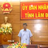 Ông Nguyễn Minh, Phó Chủ tịch UBND tỉnh Lâm Đồng chủ trì cuộc họp. (Ảnh: Hồng Hiếu/TTXVN)