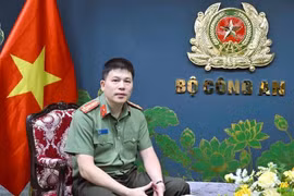 Đại tá Trần Hồng Quang thông tin về các giải pháp của lực lượng Công an nhằm bảo đảm tuyệt đối an ninh, an toàn Kỳ thi tốt nghiệp THPT năm 2026. (Ảnh: BCA)