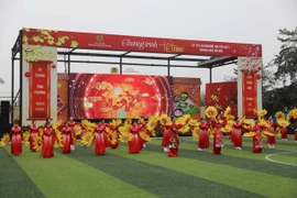 Chương trình cầu truyền hình đặc biệt “Tết Nhà”, kết nối 4 điểm cầu là 4 cơ sở cai nghiện ma túy công lập trên địa bàn thành phố. (Ảnh: PV/Vietnam+)