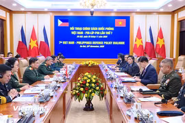 Quang cảnh đối thoại Chính sách quốc phòng Việt Nam - Philippines lần thứ 7. (Ảnh: Hằng Trần/Vietnam+)