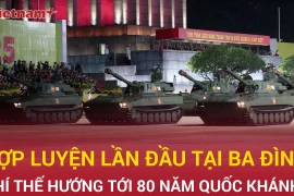 Toàn cảnh lần đầu tổng hợp luyện A80 ở Quảng trường Ba Đình 
