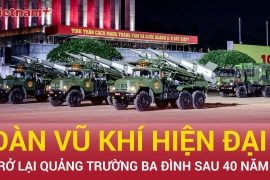 Dàn vũ khí, khí tài hiện đại diễu hành qua Quảng trường Ba Đình sau 40 năm