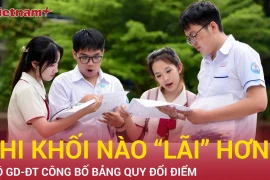 Cẩn trọng khi điều chỉnh nguyện vọng, bảng quy đổi điểm cho thấy khoảng cách điểm giữa các khối thi