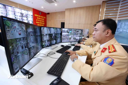 Camera AI xử lý vi phạm giao thông đồng loạt trên địa bàn toàn thành phố Hà Nội