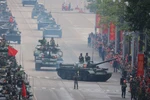 Dàn khí tài hiện đại trong lễ tổng duyệt diễu binh, diễu hành sáng 30/8. (Ảnh: PV/Vietnam+)