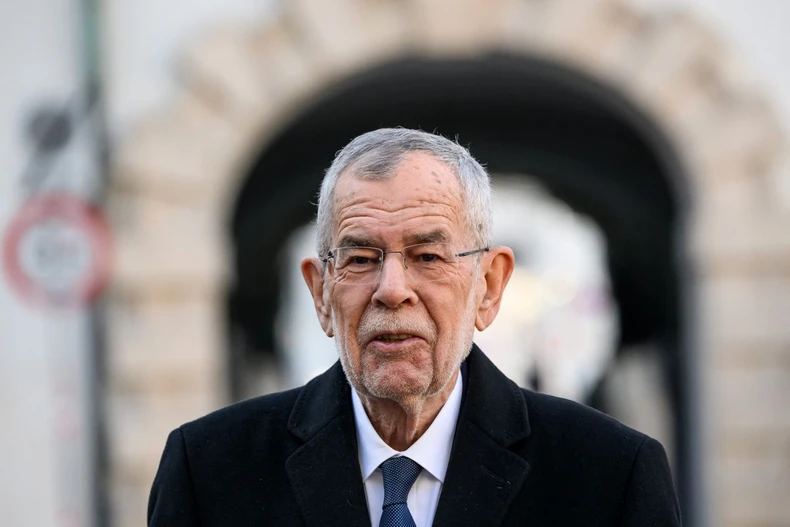 Tổng thống Áo Alexander van der Bellen. (Ảnh: AFP/TTXVN)