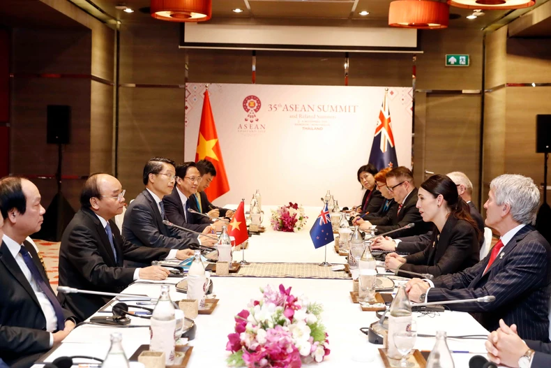 Quang cảnh buổi gặp. (Ảnh: Thống Nhất/TTXVN)