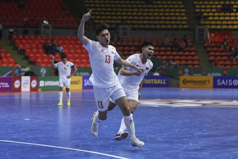 Futsal Việt Nam có chiến thắng đầu tay tại giải Futsal châu Á 2024. (Nguồn: VFF)