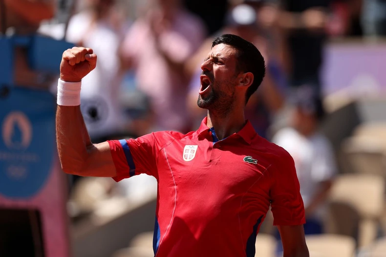 Djokovic lần đầu giành huy chương Vàng Olympic. (Nguồn: Getty Images)