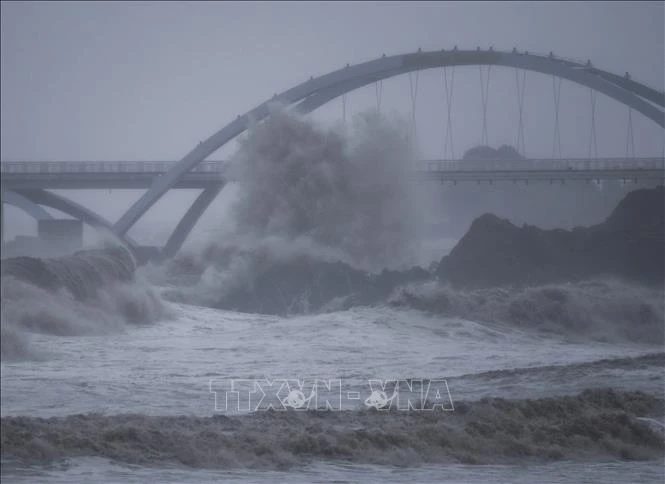 Bão Shaheen.(Nguồn: TTXVN)