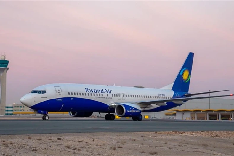 Một máy bay của Hãng Rwandair. (Nguồn: Rwandair)