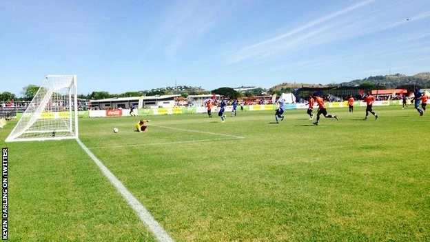 Trận đấu giữa Micronesia và Fiji. (Nguồn: BBC)