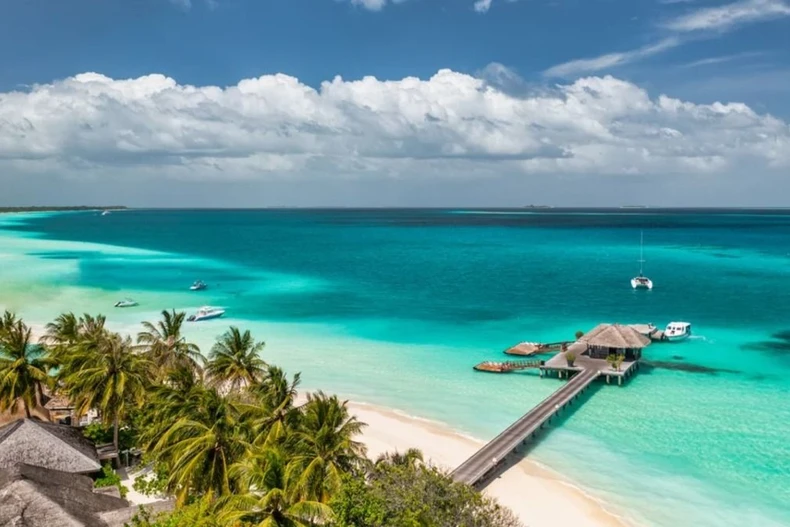 Một bãi biển ở Maldives. (Nguồn: CNN)