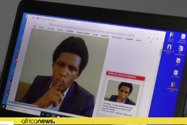 Nhà báo nổi tiếng Martinez Zogo bị sát hại. (Nguồn: Africa News)