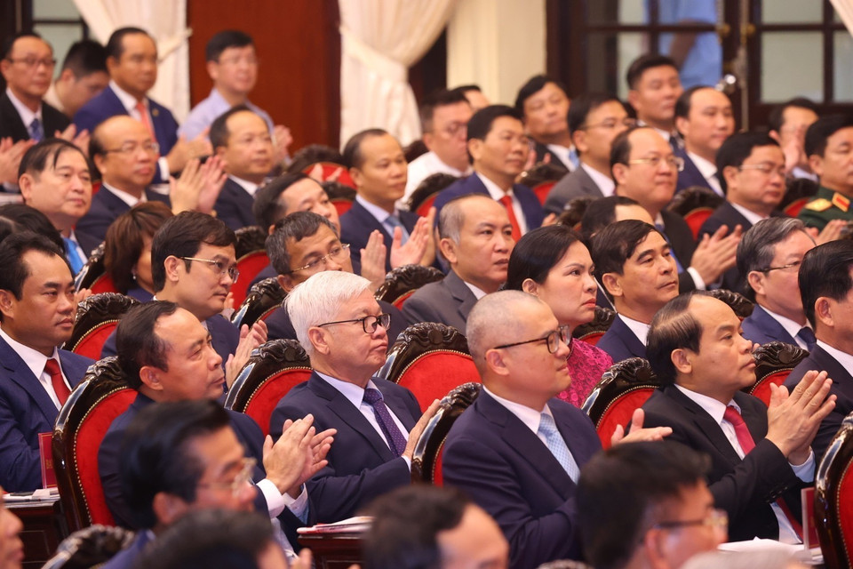 Các đại biểu dự Lễ kỷ niệm. (Ảnh: Văn Điệp/TTXVN)