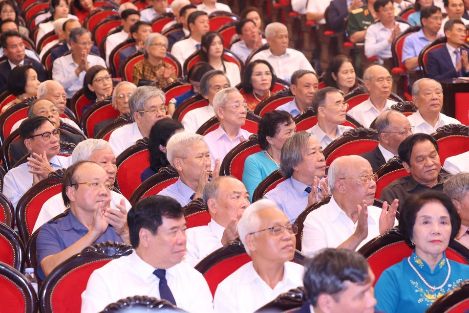 Các đại biểu dự Lễ kỷ niệm. (Ảnh: Văn Điệp/TTXVN)