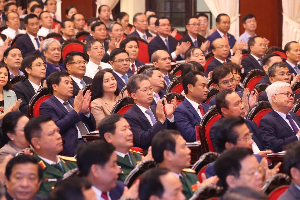 Các đại biểu dự Lễ kỷ niệm. (Ảnh: Văn Điệp/TTXVN)