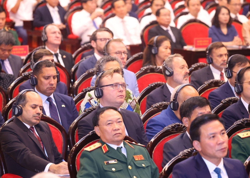 Các đại biểu dự Lễ kỷ niệm. (Ảnh: Văn Điệp/TTXVN)