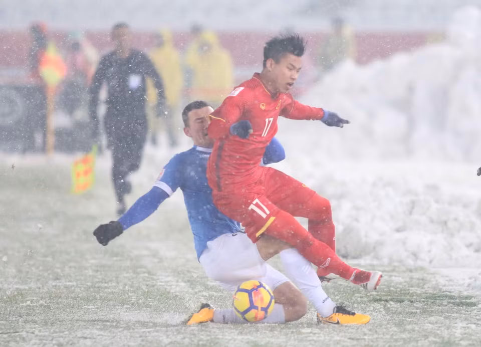 U23 Việt Nam giành ngôi á quân tại Giải vô địch bóng đá U23 châu Á - một kỳ tích mà bóng đá Việt Nam chưa từng làm được. (Ảnh: Hoàng Linh/TTXVN)