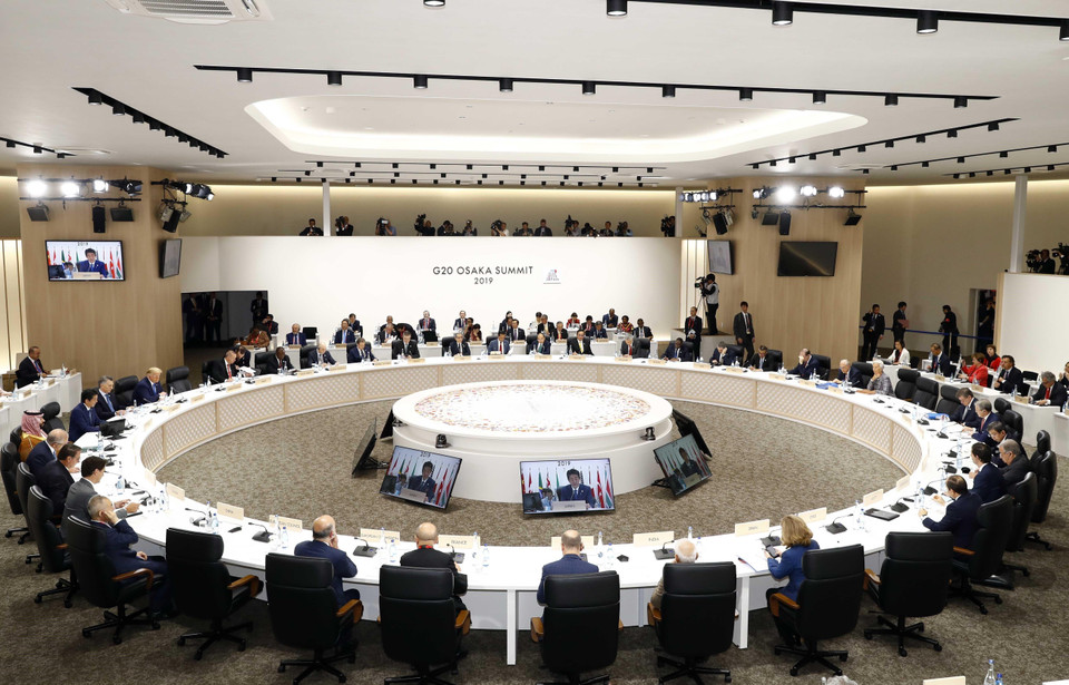 Quang cảnh Phiên thứ 3 về Phát triển bền vững. (Ảnh: Thống Nhất/TTXVN)