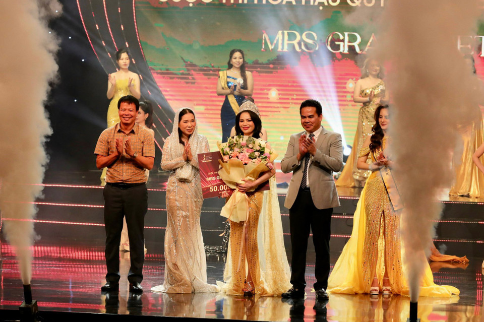 Á hậu 3 thuộc về Quách Thị Thân (SBD 098, Thanh Hóa). (Ảnh: Mai Mai/Vietnam+)