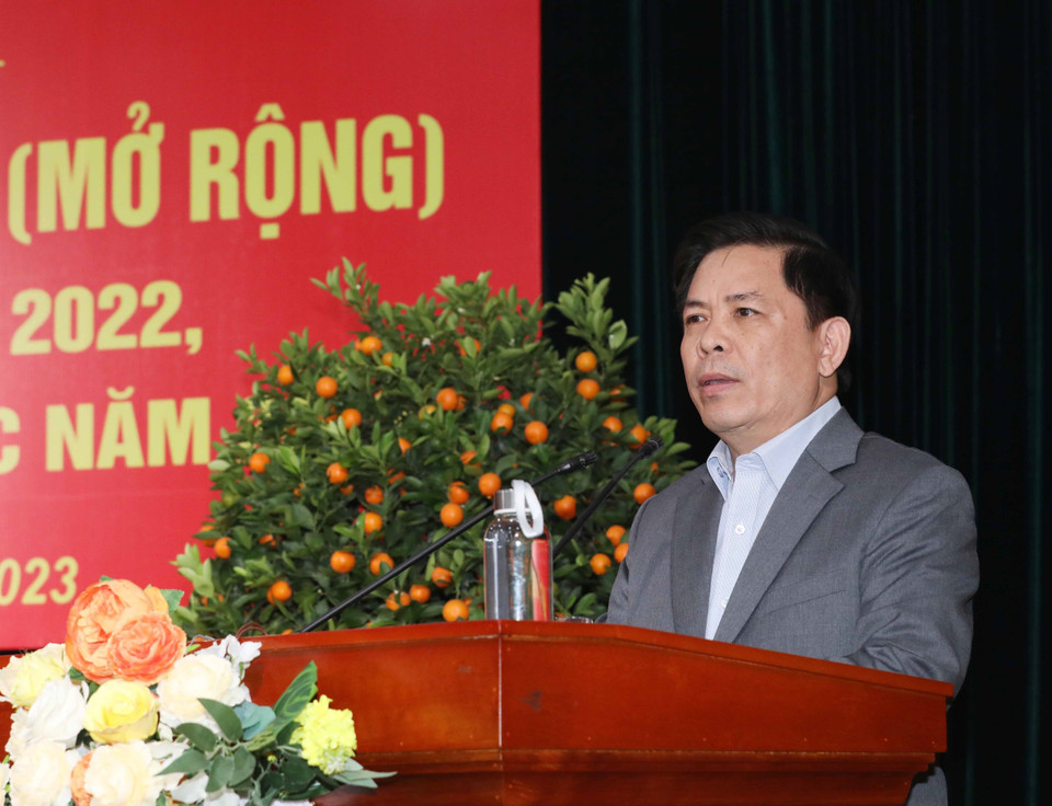 Ông Nguyễn Văn Thể, Ủy viên Trung ương Đảng, Bí thư Đảng ủy Khối các cơ quan Trung ương phát biểu tại hội nghị. (Ảnh: Phương Hoa/TTXVN)