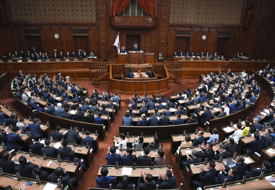 Theo kết quả cuộc bỏ phiếu, ông Shigeru Ishiba nhận được 291 trong tổng số 461 phiếu hợp lệ tại Hạ viện. (Ảnh: Kyodo/TTXVN)