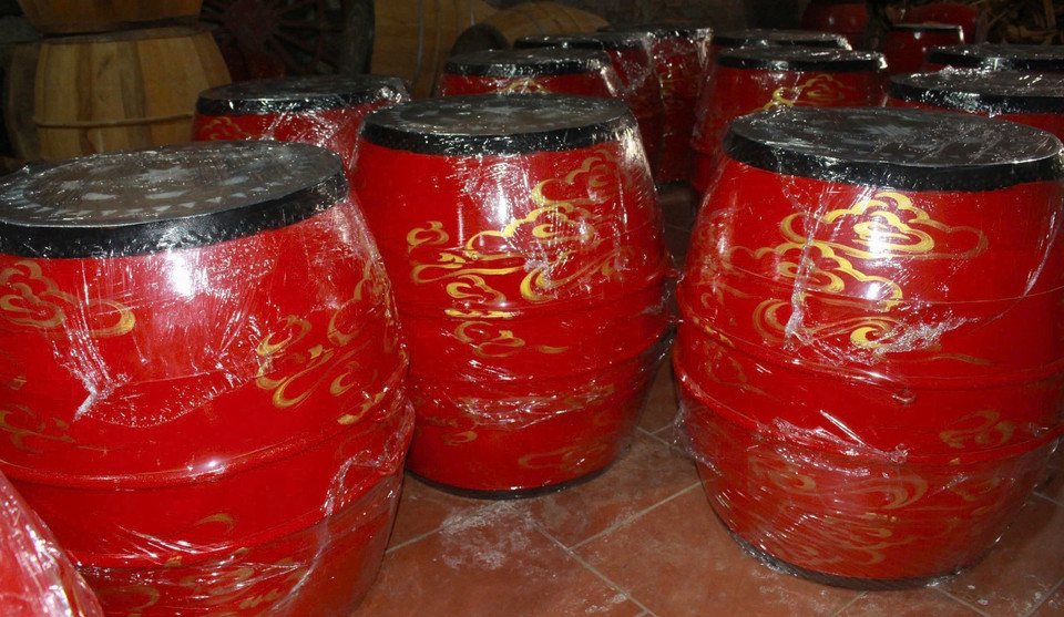 Sản phẩm được bọc gói để vận chuyển. (Ảnh: Phương Anh/TTXVN)